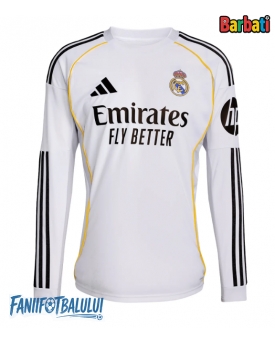 Real Madrid Tricou Fotbal Replică 2025-26 Barbati Acasa Mâneci Lungi